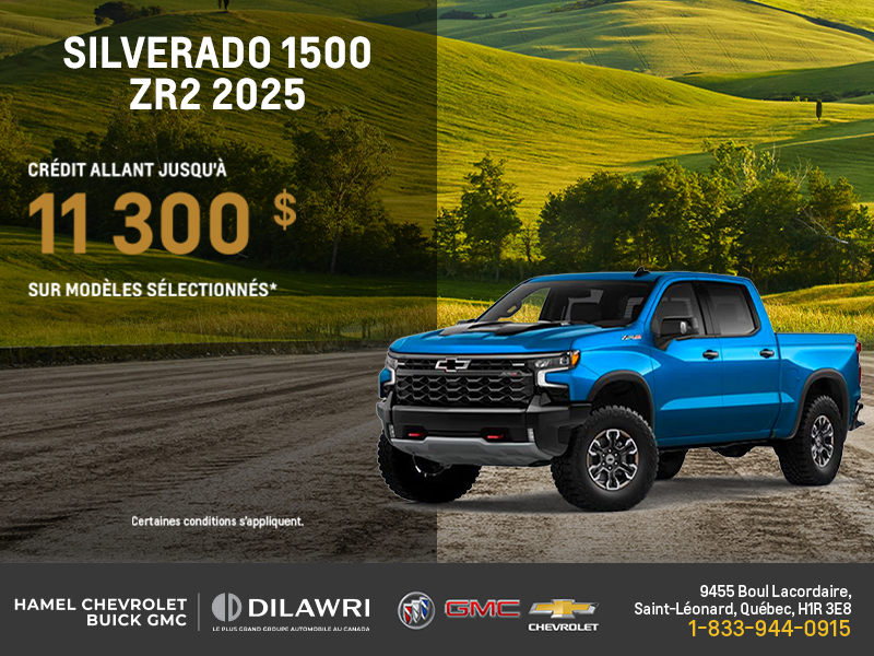 Procurez-vous le Chevrolet Silverado 1500 ZR2 2025