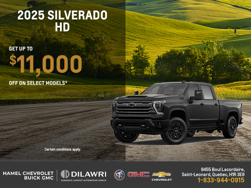 Get the 2025 Chevrolet Silverado HD