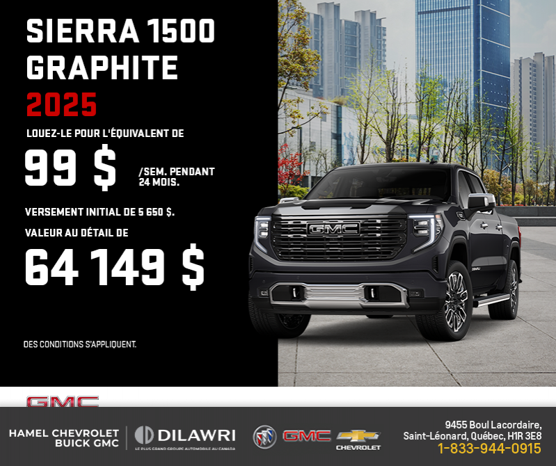 Le GMC Sierra 1500 Graphite 2025