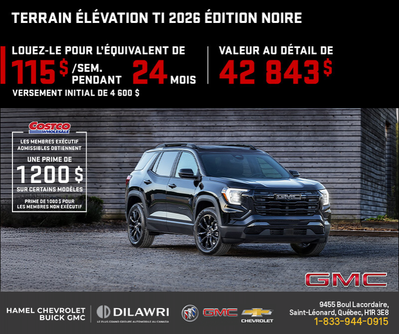 Le GMC Terrain 2026