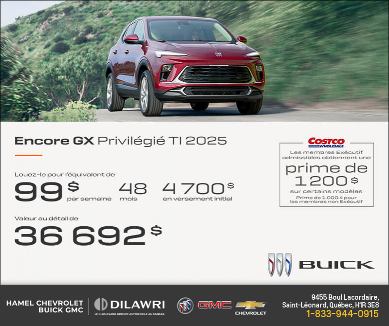 Procurez-vous le Buick Encore GX 2025