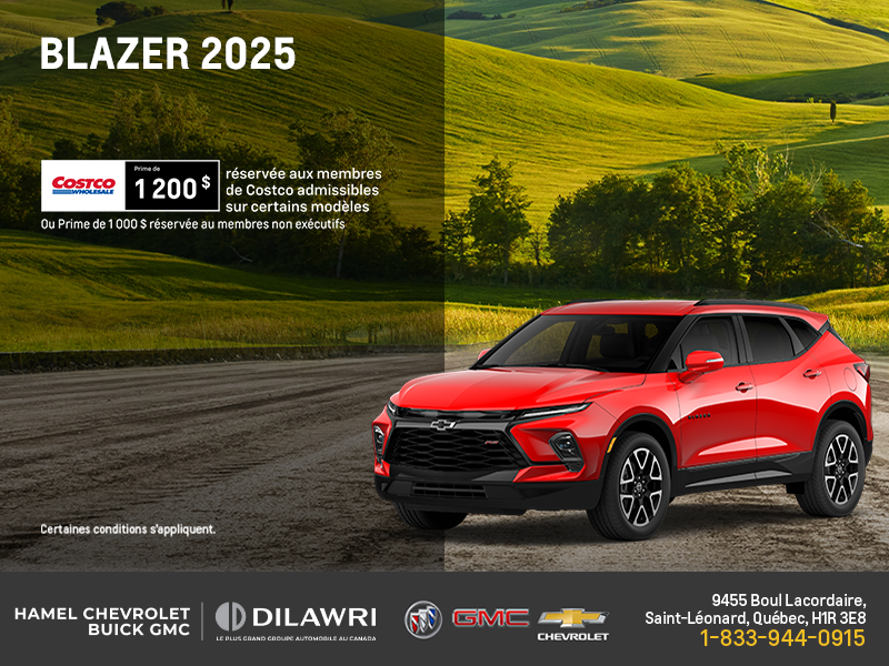 Procurez-vous le Chevrolet Blazer 2025
