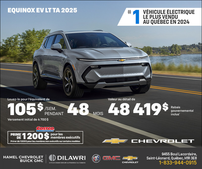 Procurez-vous le Chevrolet Equinox EV 2025