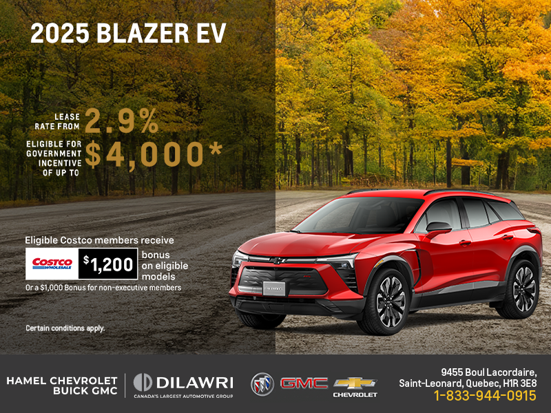Get the 2025 Chevrolet Blazer EV