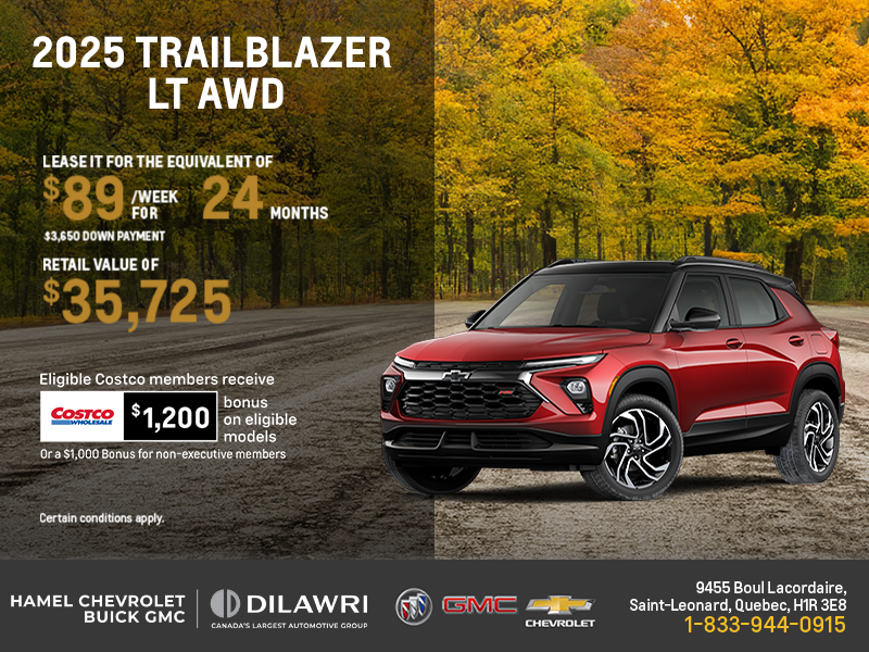 Get the 2026 Chevrolet Trailblazer LT AWD