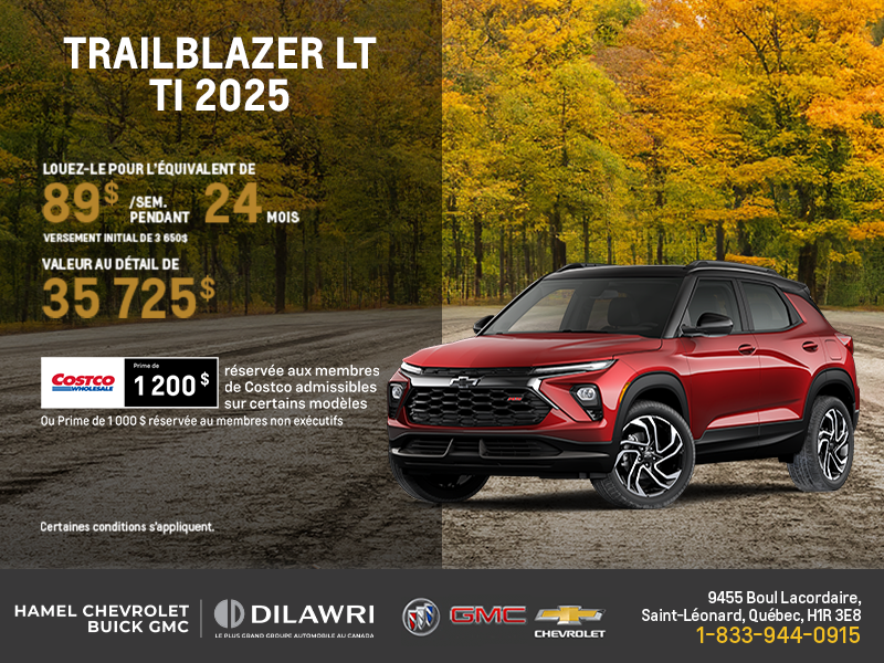 Le Chevrolet Trailblazer LT TI 2026