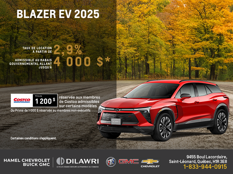 Procurez-vous le Chevrolet Blazer EV 2025