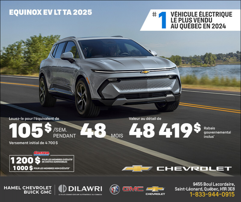 Procurez-vous le Chevrolet Equinox EV 2025