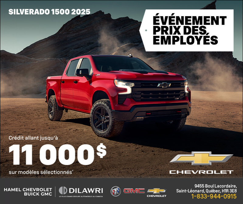 Procurez-vous le Chevrolet Silverado 1500 2025