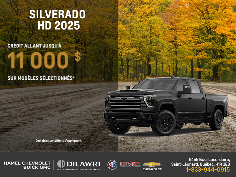 Procurez-vous le Chevrolet Silverado HD 2025
