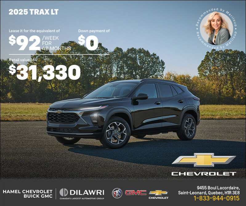 Get the 2025 Chevrolet Trax LT