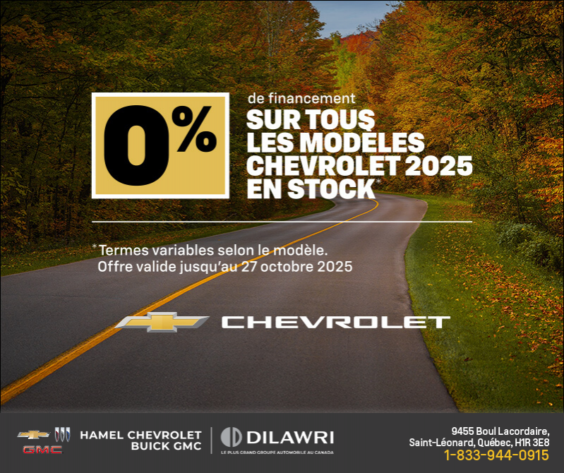 L'événement du mois Chevrolet