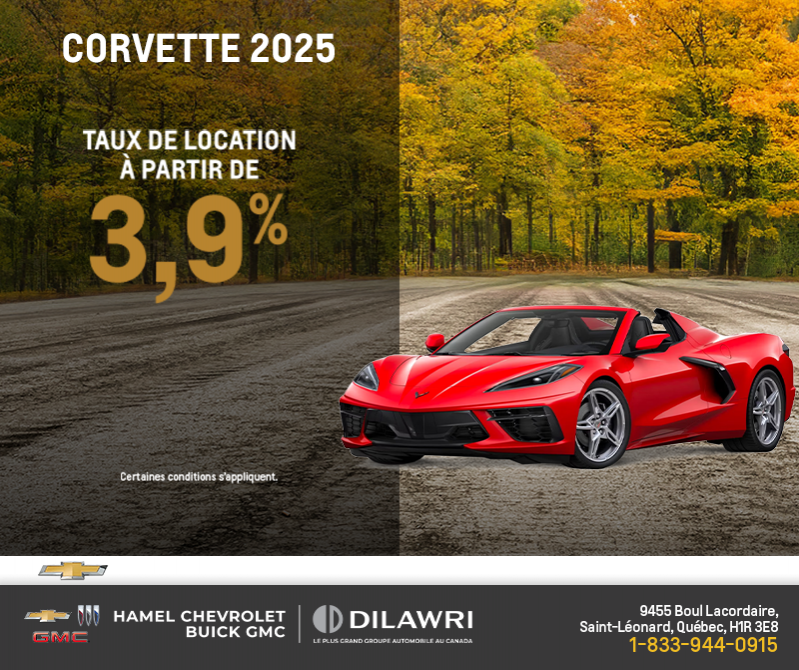 Procurez-vous le Chevrolet Corvette 2025