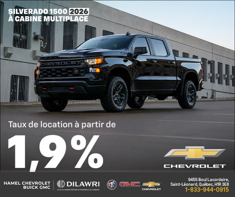 Procurez-vous le Chevrolet Silverado 1500 2026