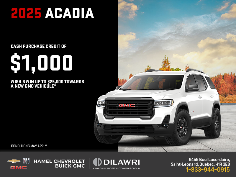 The 2025 GMC Acadia