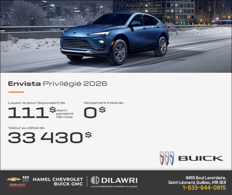Procurez-vous la Buick Envista 2026