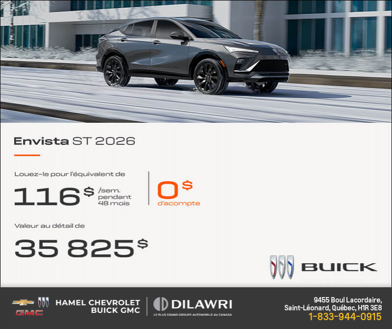 Procurez-vous la Buick Envista 2026