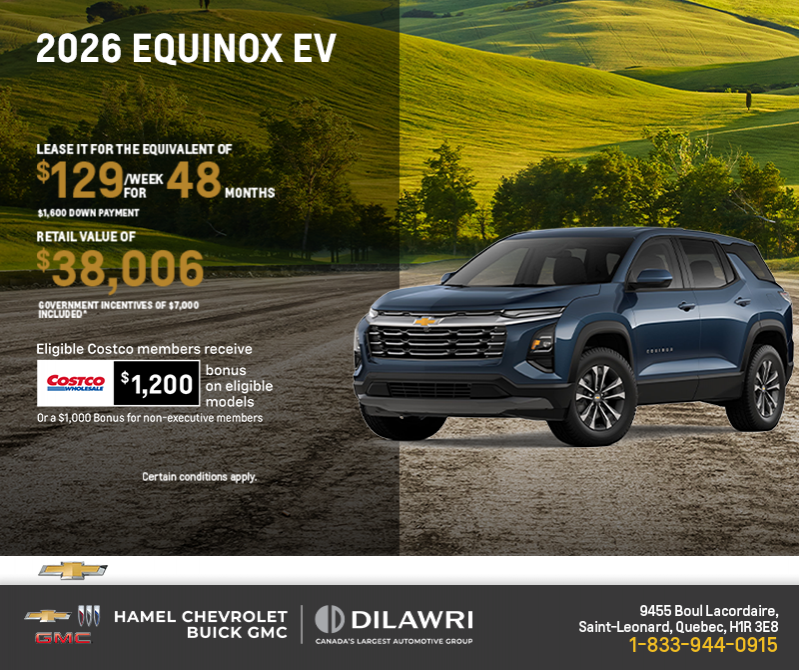 Get the 2026 Chevrolet Equinox EV