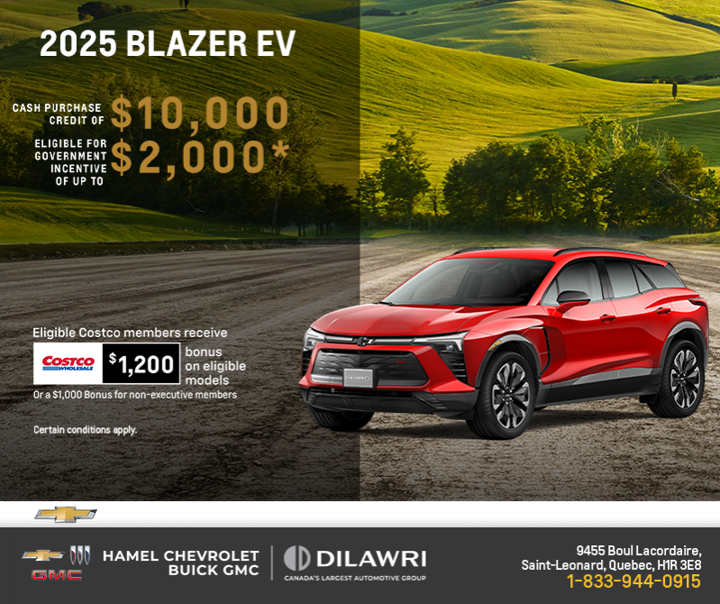 Get the 2025 Chevrolet Blazer EV