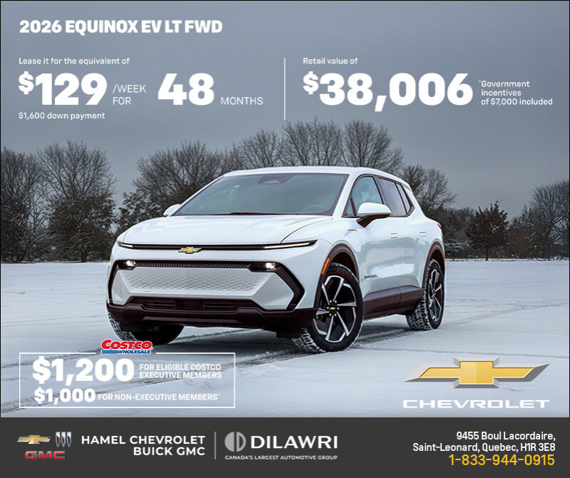 Get the 2026 Chevrolet Equinox EV