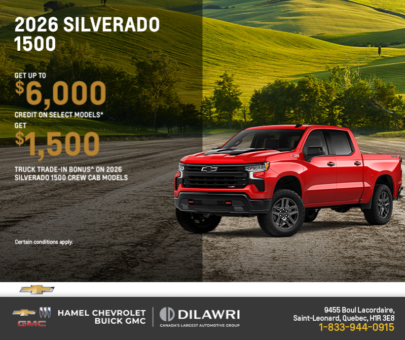Get the 2026 Chevrolet Silverado 1500