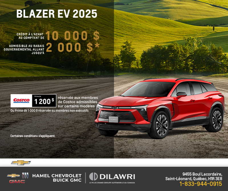 Procurez-vous le Chevrolet Blazer EV 2025