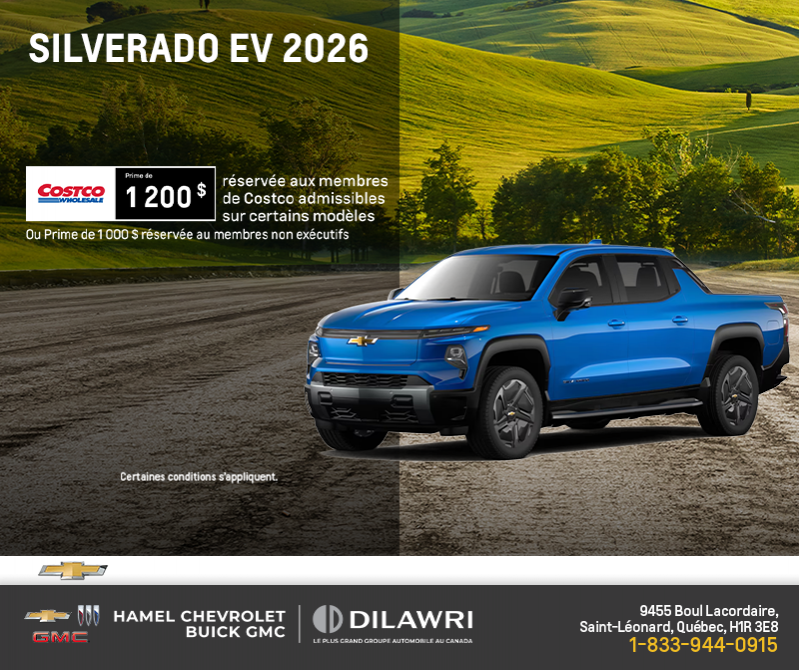 Procurez-vous le Chevrolet Silverado EV 2026