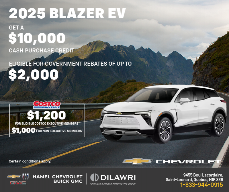 Get the 2025 Chevrolet Blazer EV