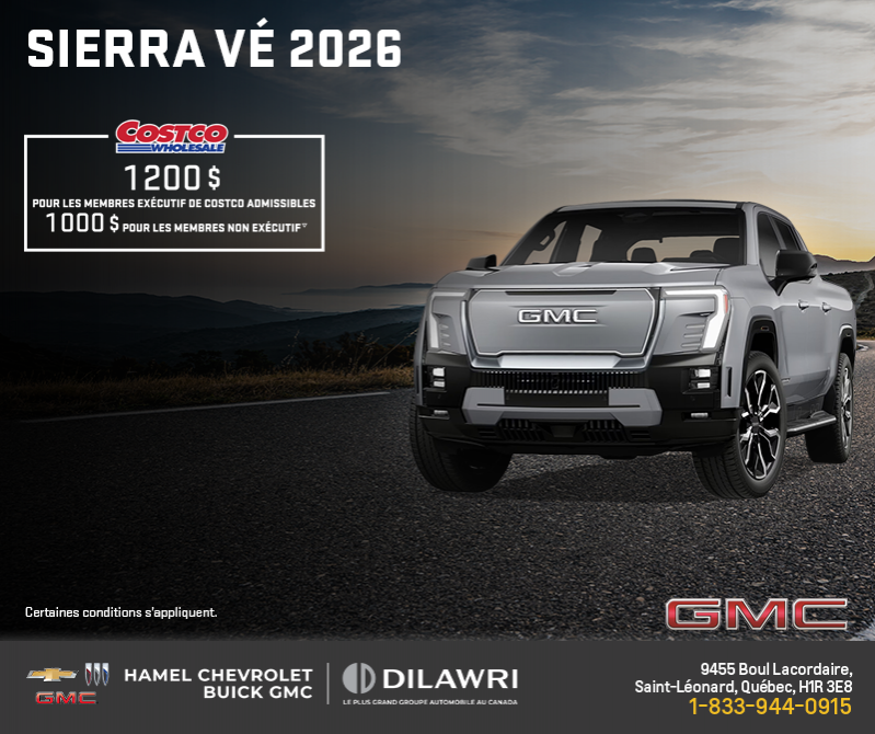 Le GMC Sierra VÉ 2026