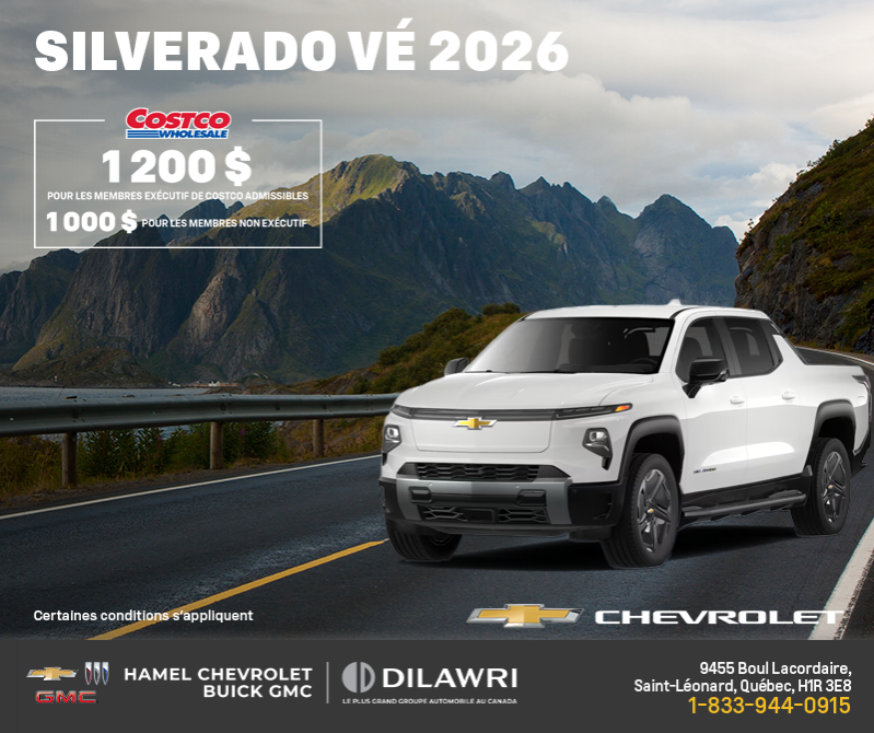 Procurez-vous le Chevrolet Silverado VÉ 2026