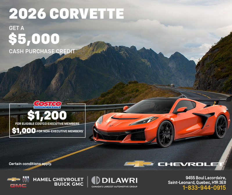 Get the 2026 Chevrolet Corvette