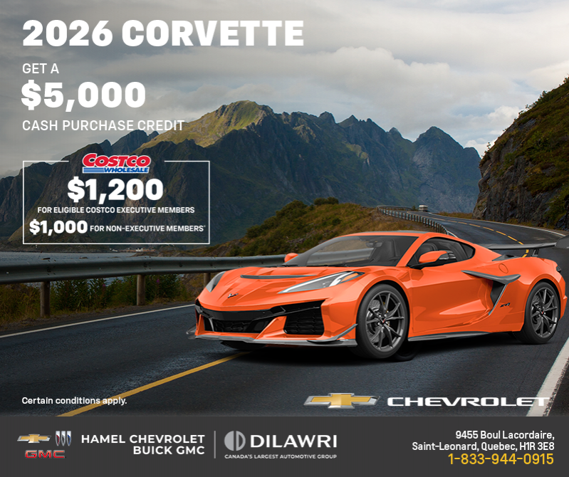 Get the 2026 Chevrolet Corvette