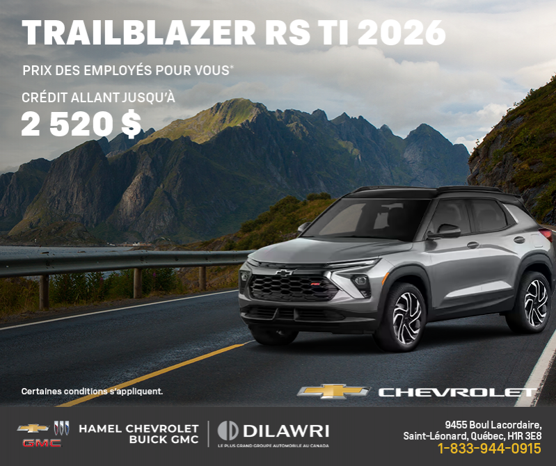 Le Chevrolet Trailblazer 2026
