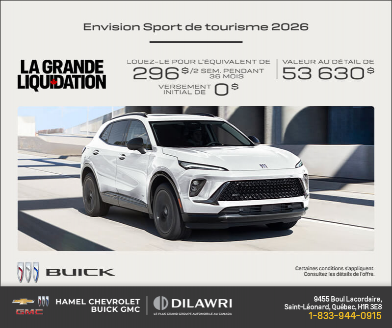 Procurez-vous la Buick Envision 2026