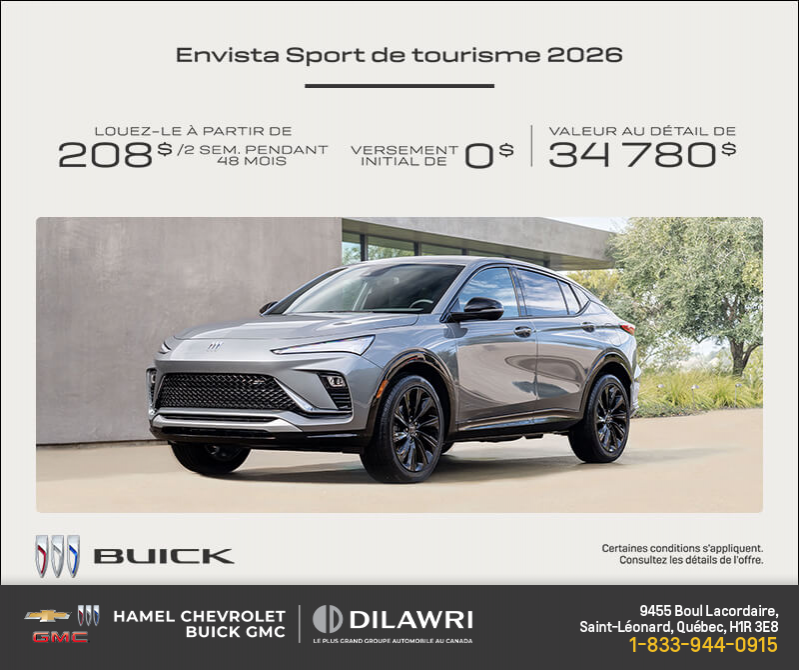 Procurez-vous le Buick  Envista