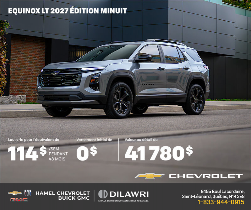 Procurez-vous le Chevrolet Equinox  2026