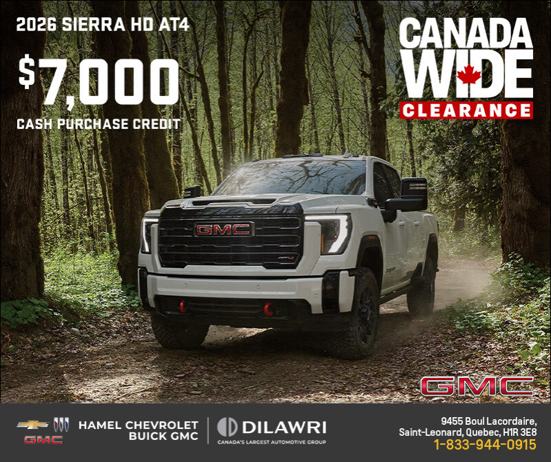 The 2026 GMC Sierra HD AT4