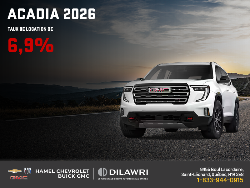 Le GMC Acadia 2026