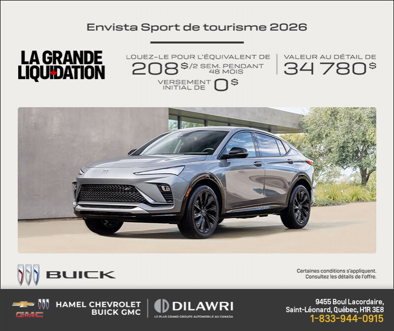 Procurez-vous la Buick Envista 2026