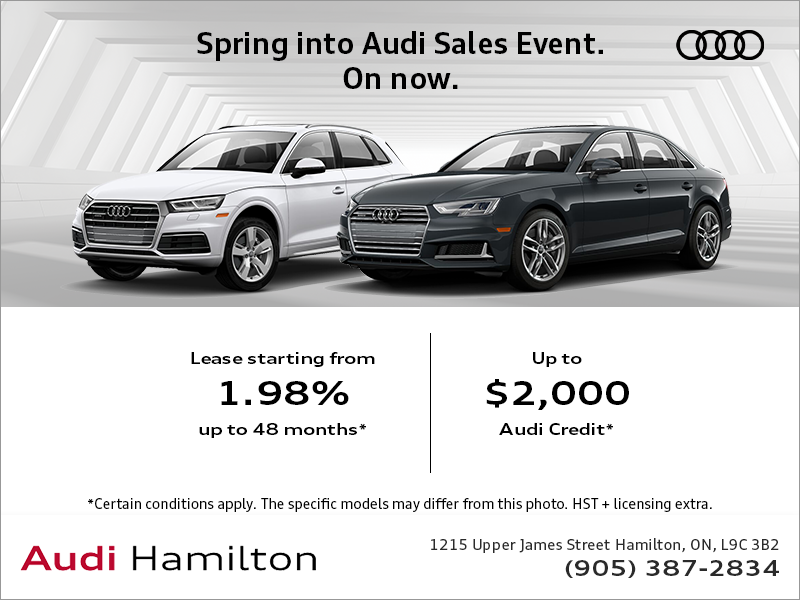 The Spring into Audi Sales Event.