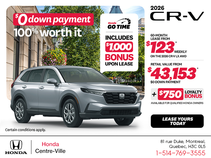 Get the 2026 Honda CR-V!