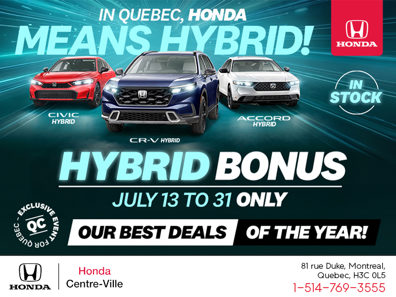 Honda Monthly Event!