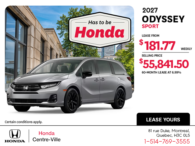 2027 Honda Odyssey