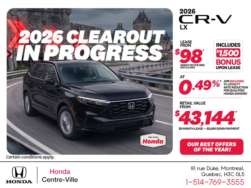Get the 2026 Honda CR-V!