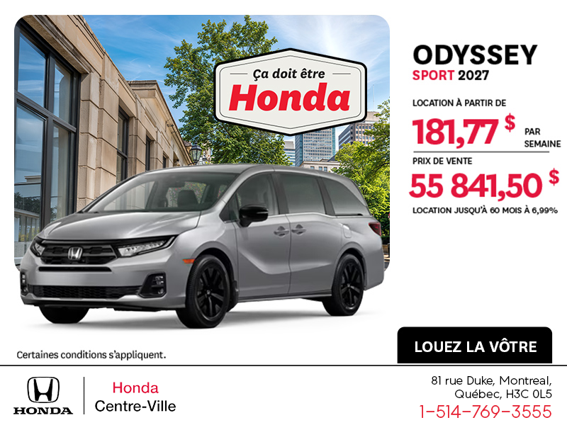 Honda Odyssey 2027