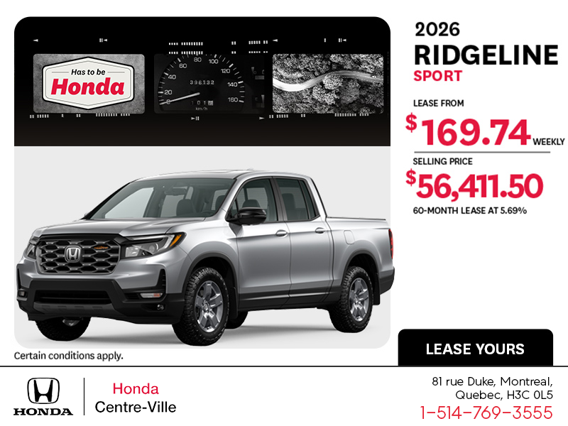 2026 Honda Ridgeline