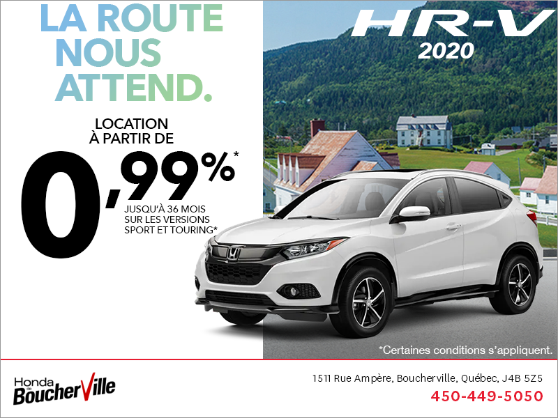 Obtenez le Honda HR-V 2020!