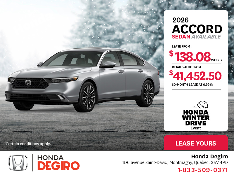 Get the 2026 Honda Accord!