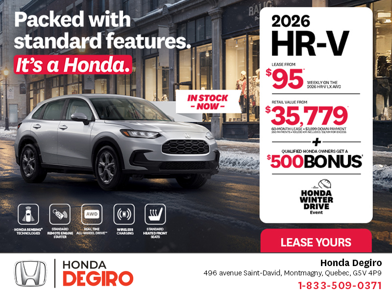 Get the 2026 Honda HR-V!