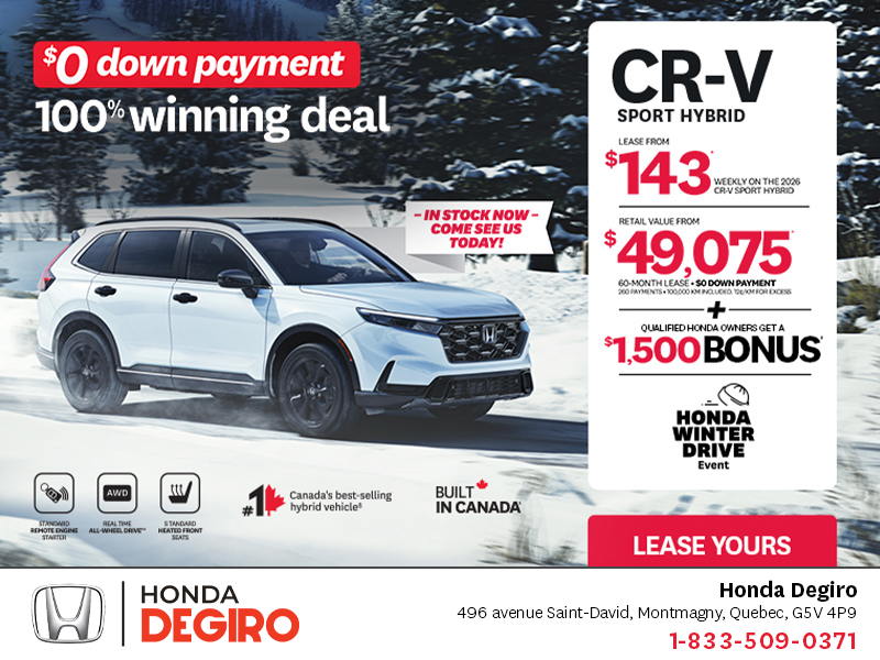 Get the 2026 Honda CR-V Hybrid!